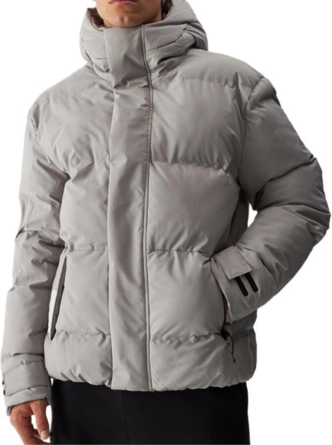 4F Heren donsjack met synthetische vulling grijs M