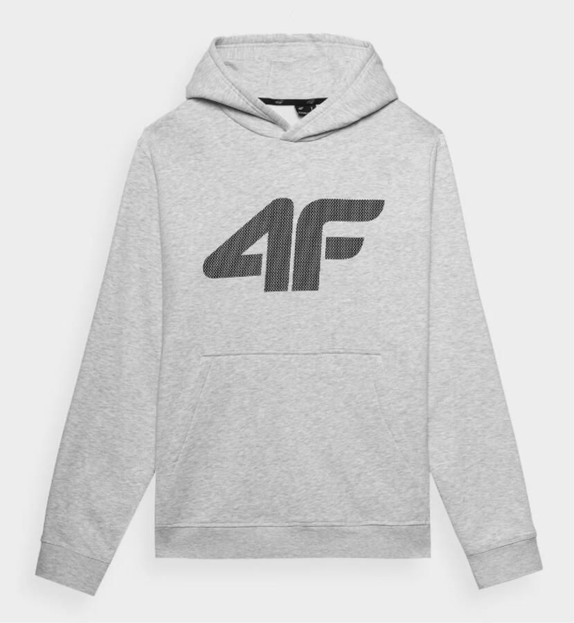 4F Heren Hoodie M1464 Grijs XXL Stijlvolle en Comfortabele Kwaliteitstrui voor Dagelijks Gebruikt