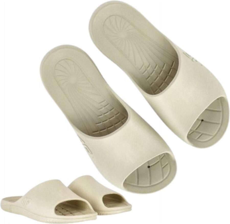 4F Heren Slippers Beige Zwembad