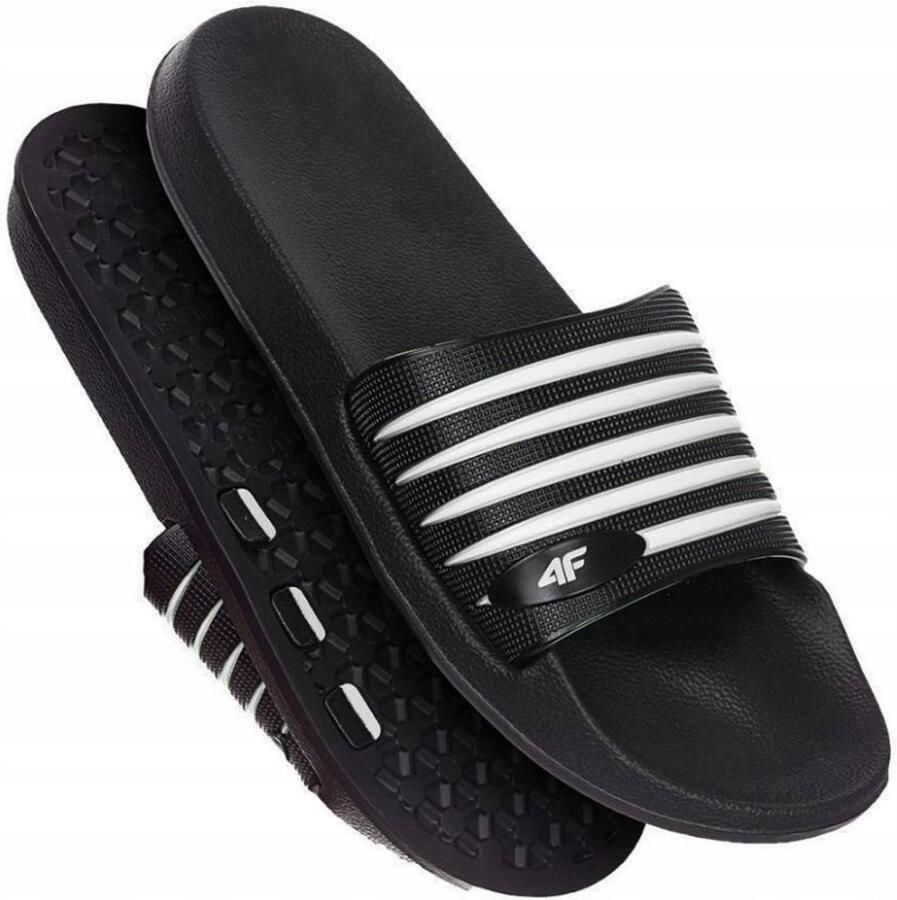 4F Heren Slippers Zwart Comfort & Sneldrogend