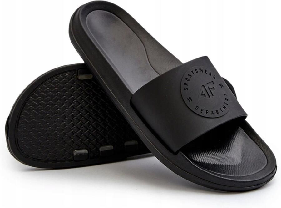 4F Heren Slippers Zwart Comfort & Stijl