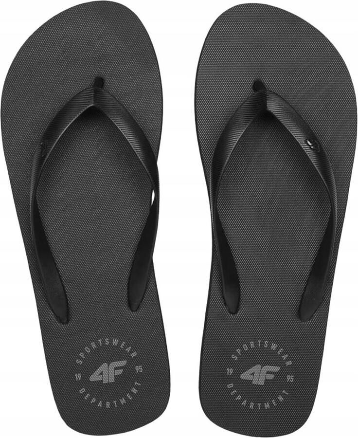 4F Heren Slippers Zwart