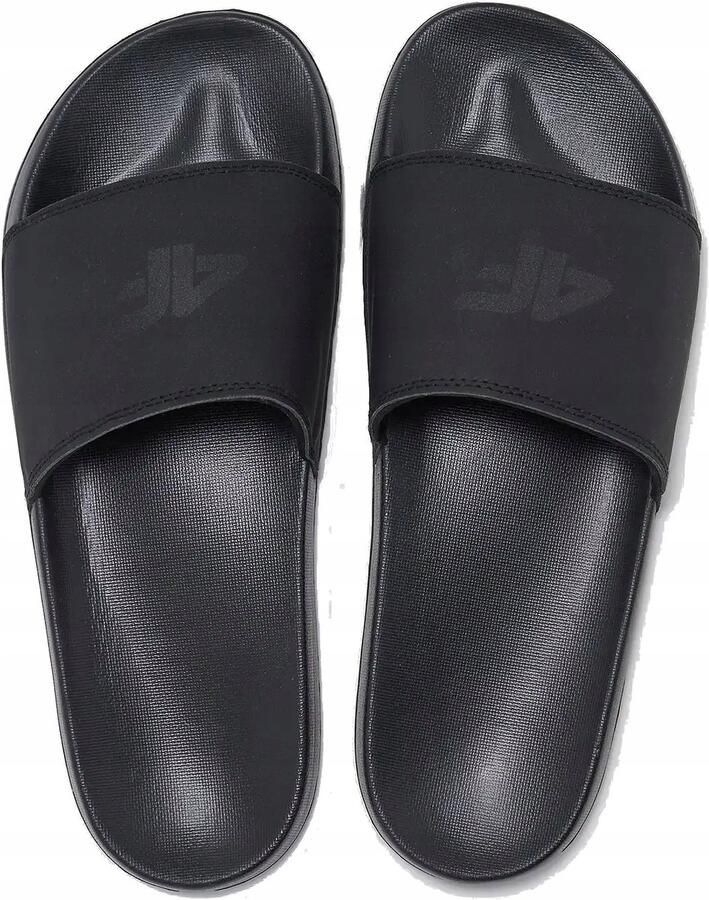 4F Herenslippers Zwart Schuim Profiel Comfort voor Zwembad & Huis
