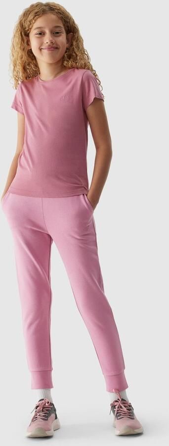 4F Kinder T-Shirt Roze 100% Katoen Comfort & Stijl Regular Fit