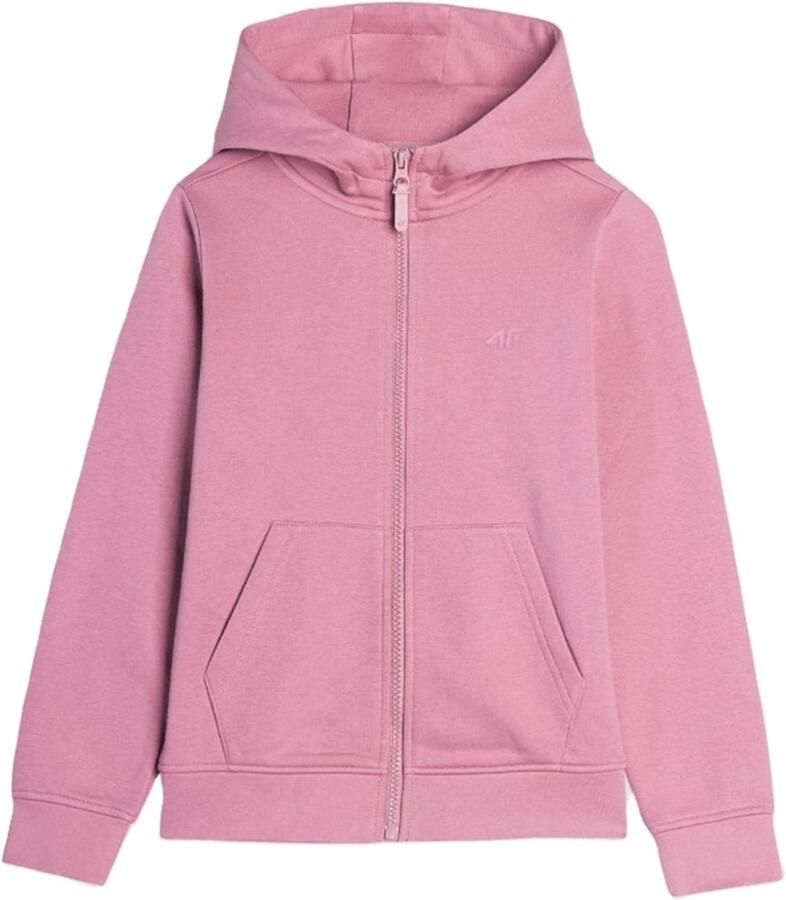 4F Kindervest met Capuchon Roze Katoen Comfort & Stijl voor Actieve Meisjes