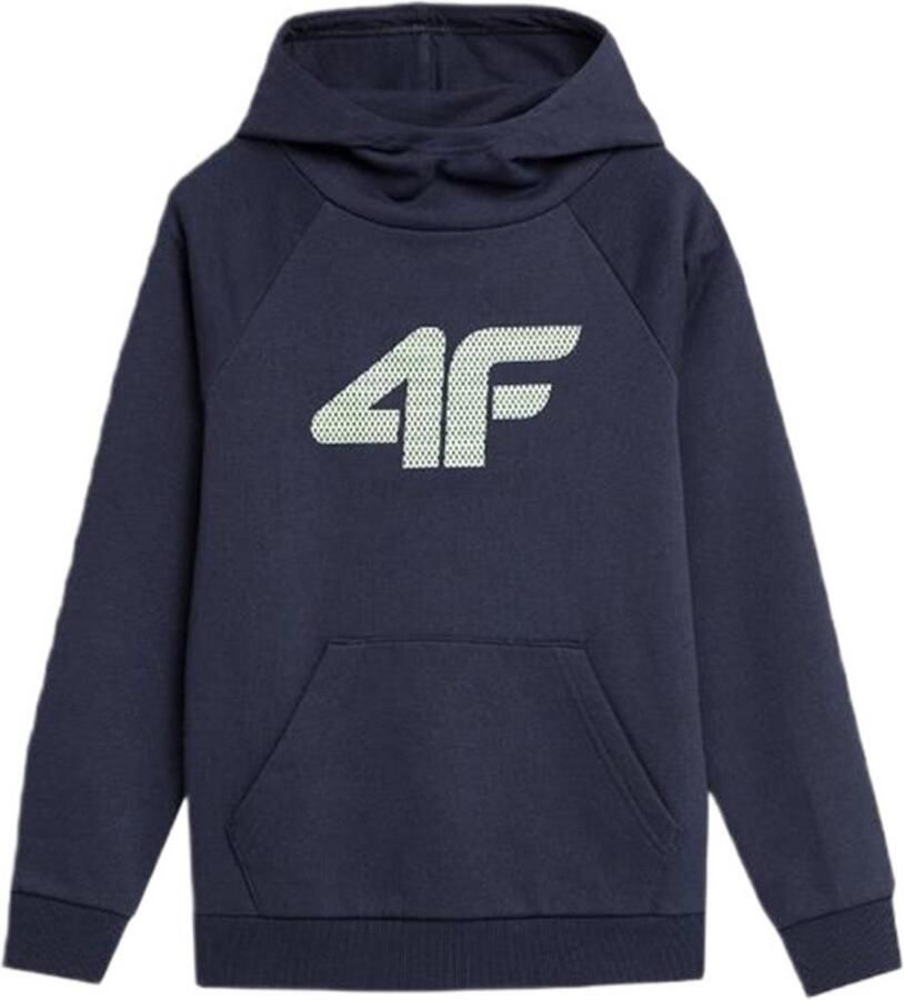 4F Jongens Hoodie met Kangoeroezak Marine