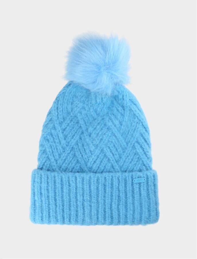 4F Meisjes Wintermuts met Pompon F419 Blauw Unisex en Comfortabel Één