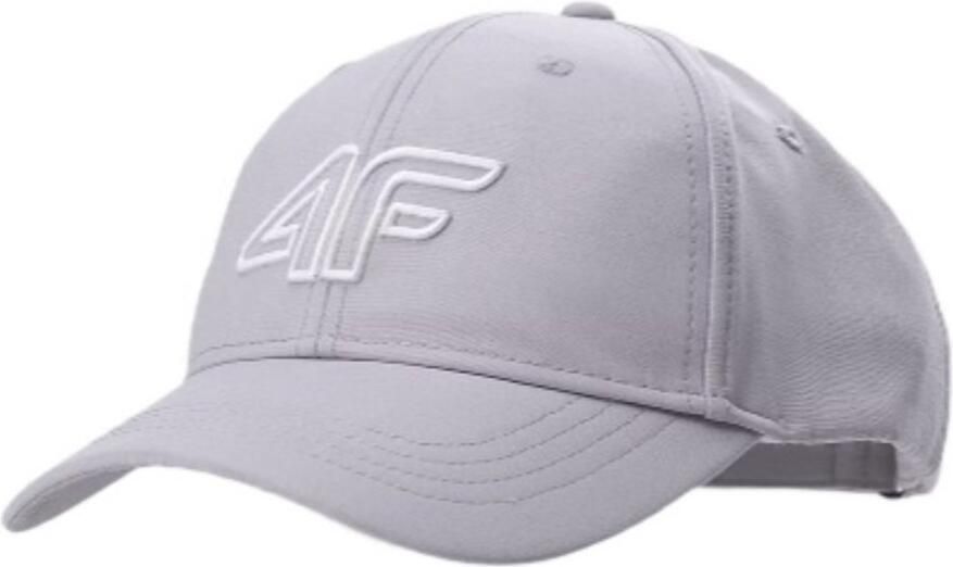 4F Unisex Verstelbare Cap Grijs S M Polyester Baseballpet voor &