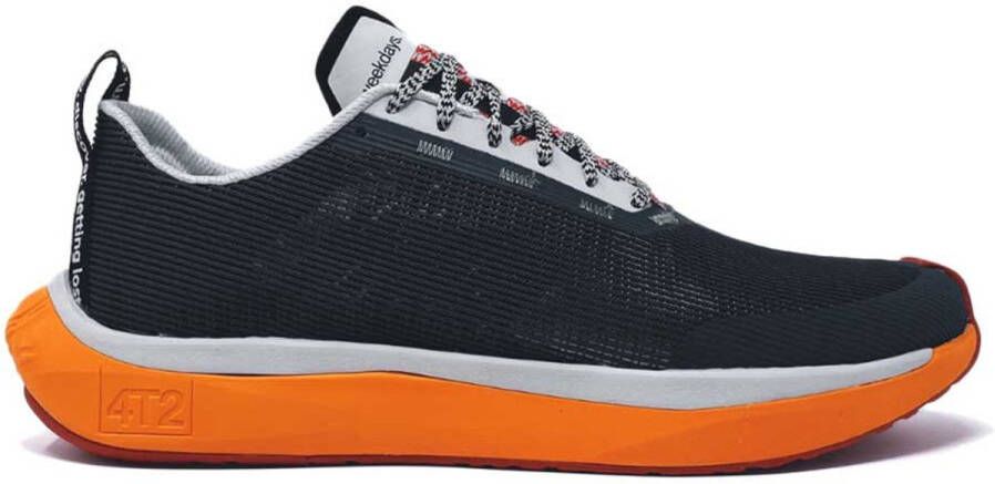 4t2 Weekdays Hardloopschoenen Unisex Anthracite Mid Grey