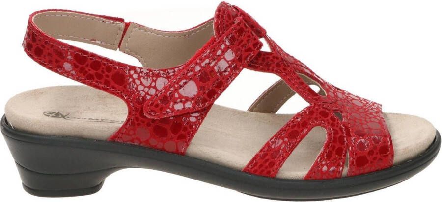 4X Comfort 4XComfort Dames sandalen Plat rood