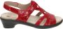 4X Comfort 4XComfort Dames sandalen Plat rood - Thumbnail 1