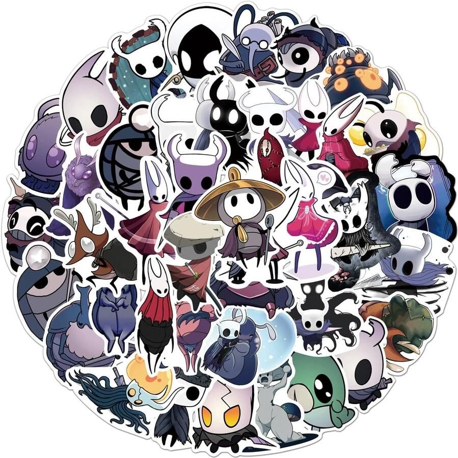 50 stickers voor Hollow Knight
