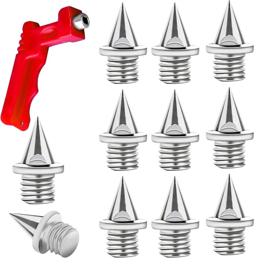 50 Stuks 6mm Track Spikes met 1 Spy Wrench Ideaal voor Crosscountry Jogging en Hardloopschoenen