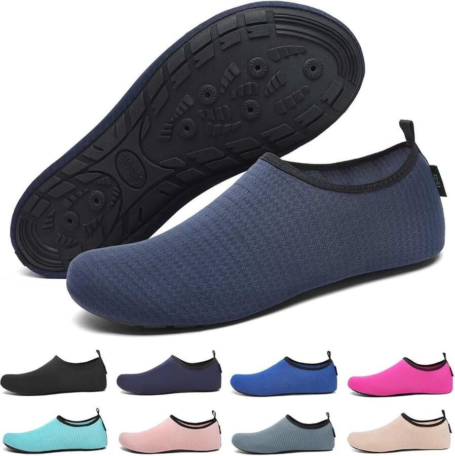7 drainagegaten sneldrogend antislip badschoenen voor en