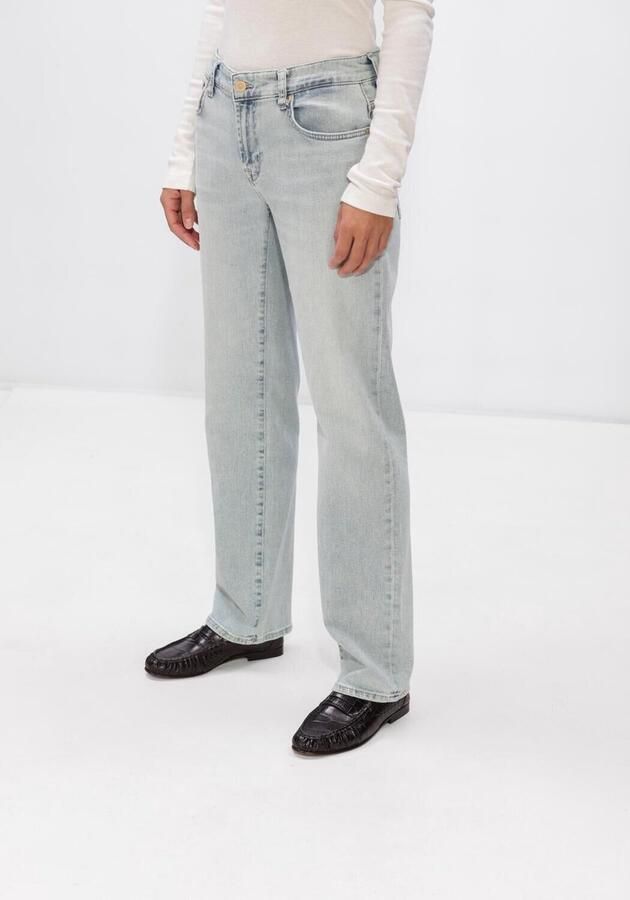 7 for all Mankind Calie Straight Jeans Dames Broek Lichtblauw