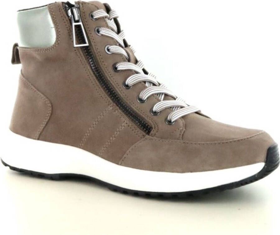 9 25204-29 Caprice | 9 25204 29 | Hoge veterschoen | Taupe