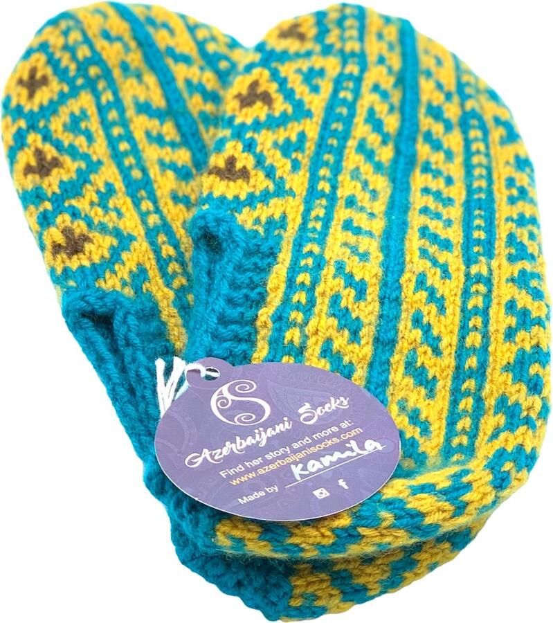 A Sense of Love Handgebreide schapenwollen sloffen maat S M