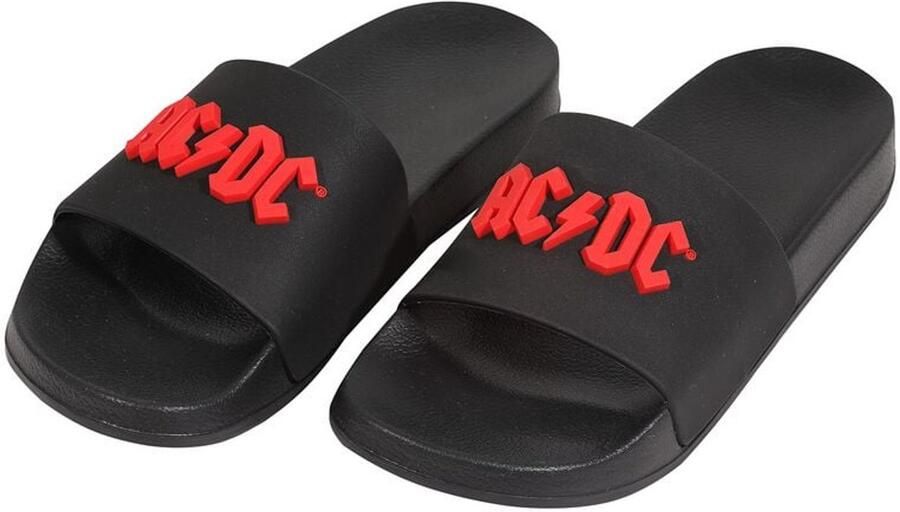 AC DC A DC Slippers Heren Sandaal zwart