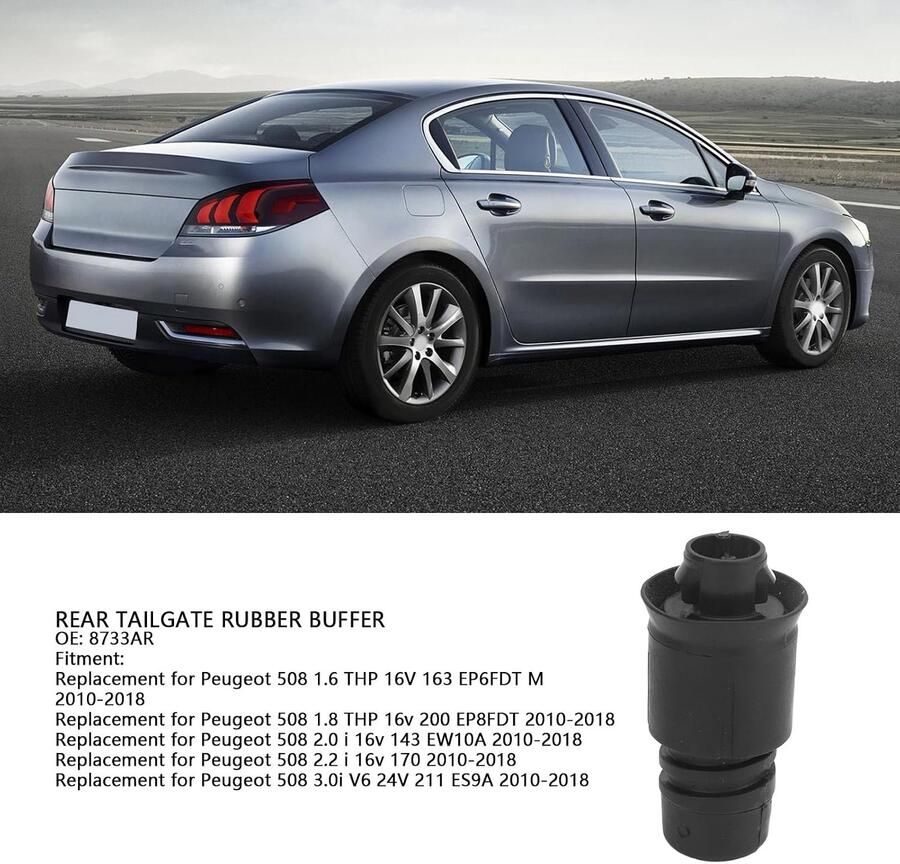 Achterklepbuffers voor Peugeot 508 4-deurs 2010