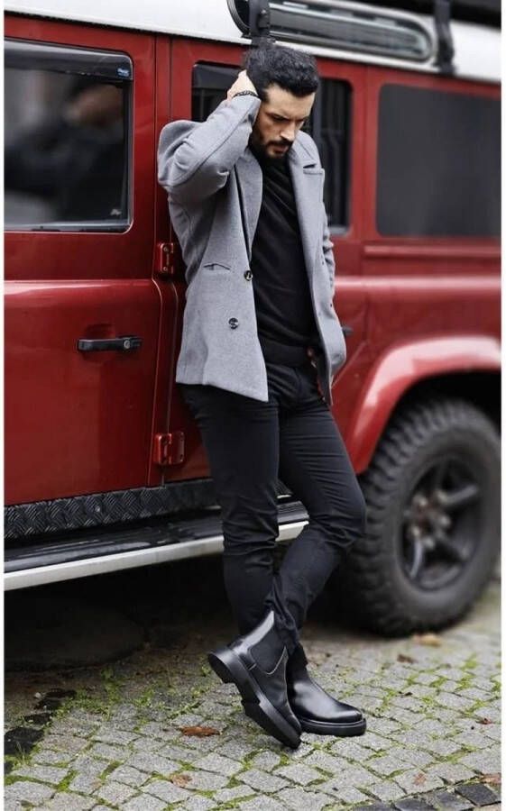 Actual Amsterdam Chelsea Boots Streetwear Black