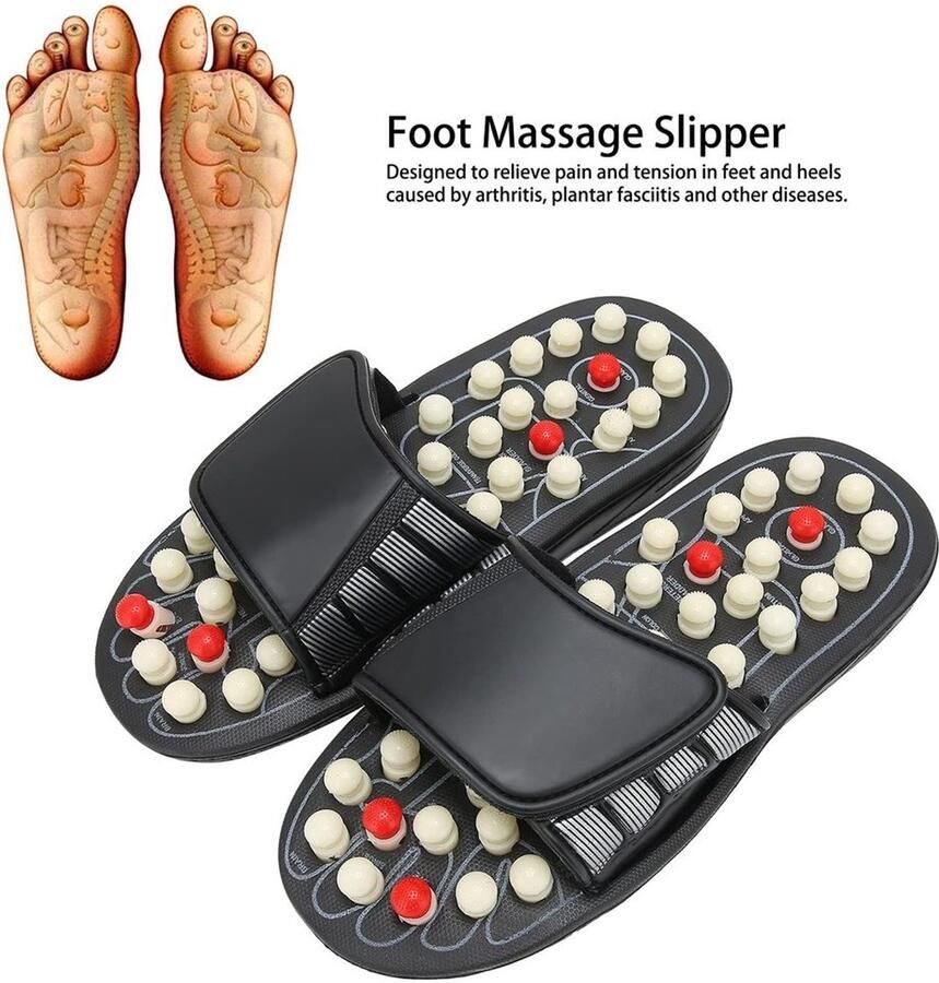 Acupressuur Slippers voor Pijnbestrijding Voetmassage Pantoffels Acupunctuur Stimulatie Kunststof Lichtgewicht Comfortabele Pasvorm
