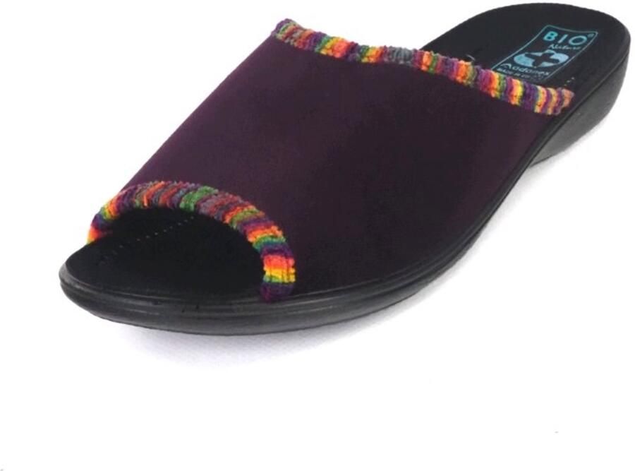 Adanex BIO dames pantoffels 30454 bordeaux rood