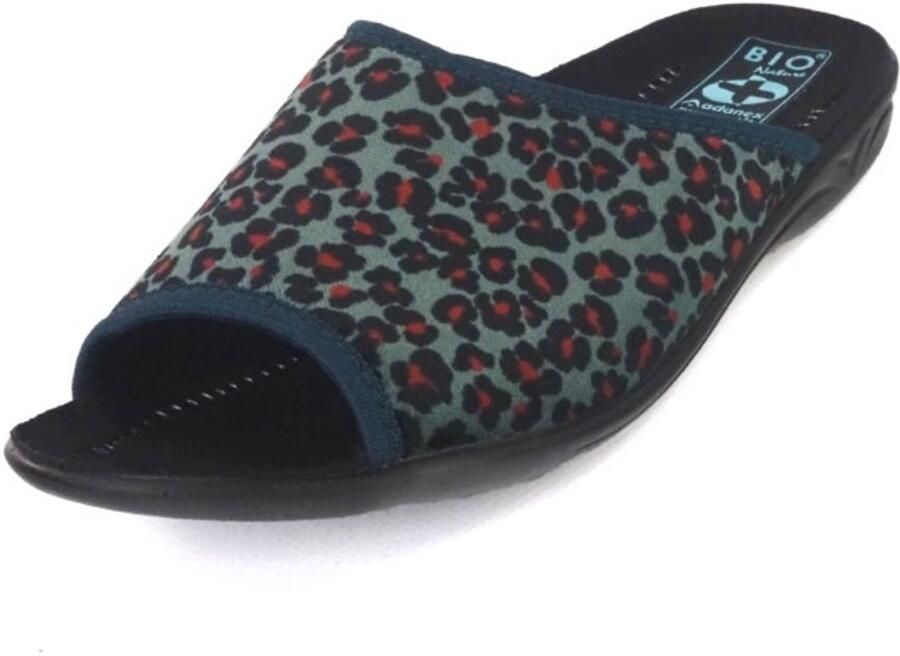Adanex BIO dames pantoffels groen comfortabel en stijlvol