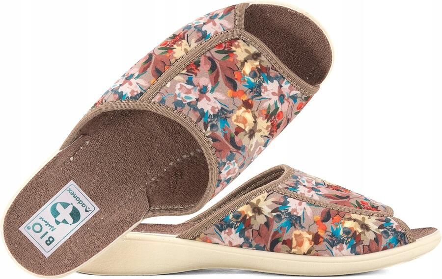 Adanex Dames Pantoffels 29824 Comfortabel met Klittenband & PU Zool