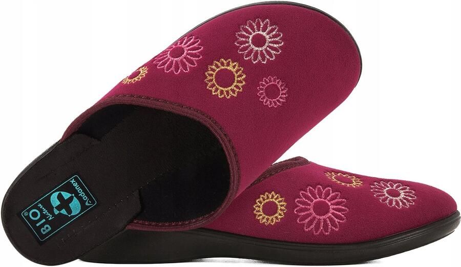 Adanex Dames Pantoffels 29990 Bordo Comfortabele Huisschoenen