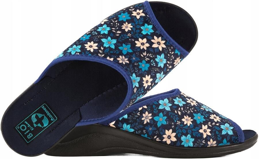 Adanex Dames Pantoffels 30310 Blauw Multicolor