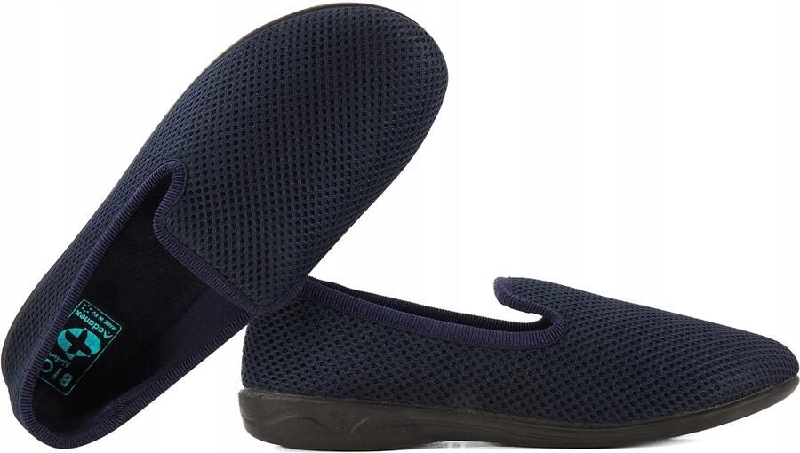 Adanex Dames Pantoffels Blauw Comfortabele Huisschoenen