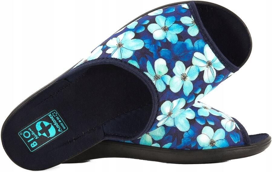Adanex Dames Pantoffels Blauw Comfortabele Huisschoenen