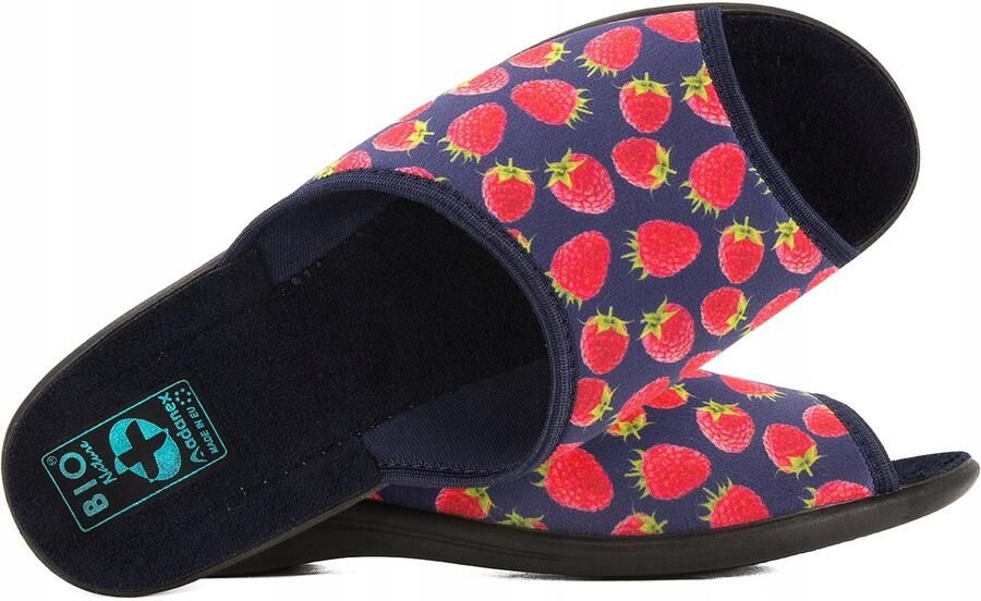 Adanex Dames Pantoffels Blauw Comfortabele Huisschoenen