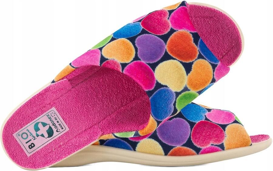 Adanex Dames Pantoffels Roze PU Bio