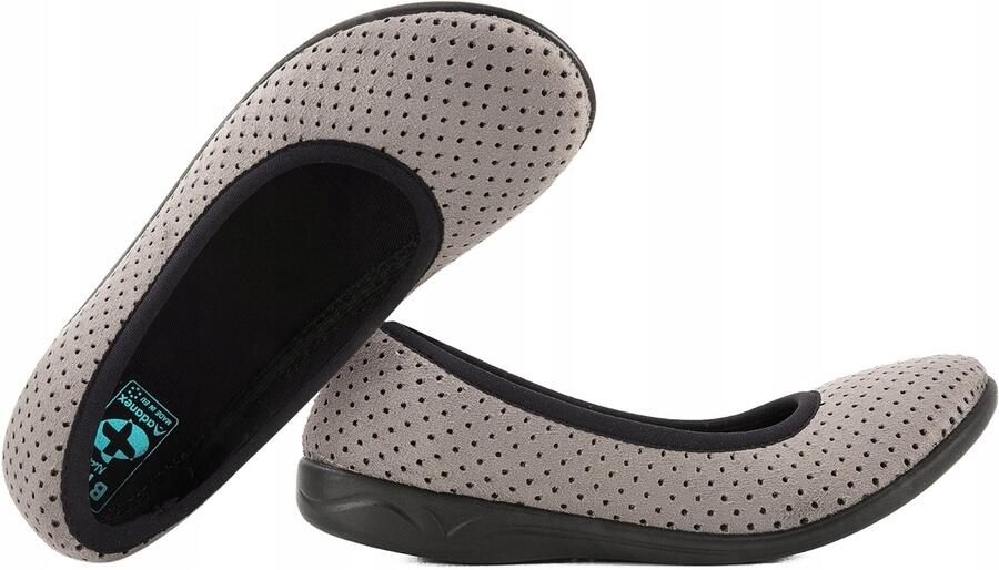 Adanex Dames Pantoffels Balerina 28083 Comfortabel en Stijlvol Grijs
