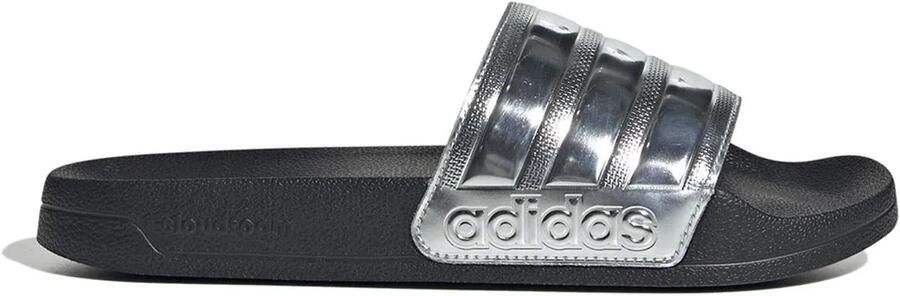 Adidas Adilette Shower Slippers Zwart Zilver