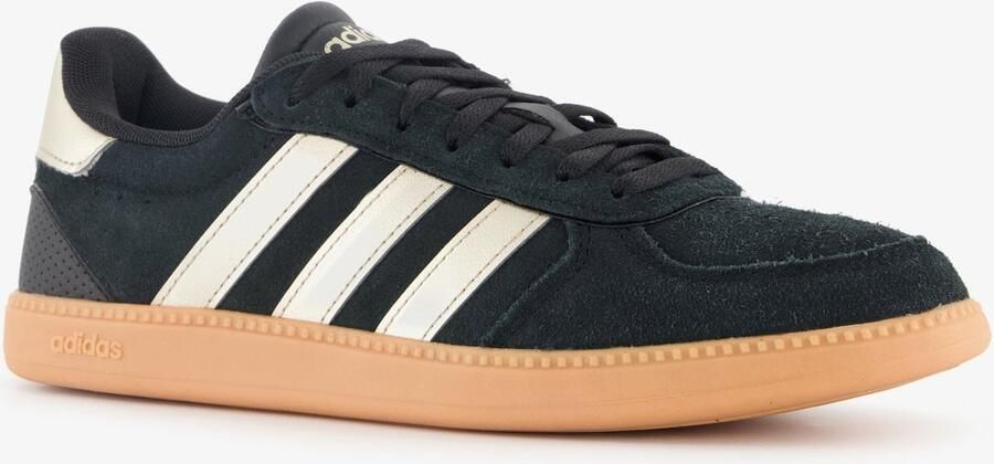 Adidas Sportswear Breaknet Sleek leren sneakers zwart metallic zilver - Foto 5
