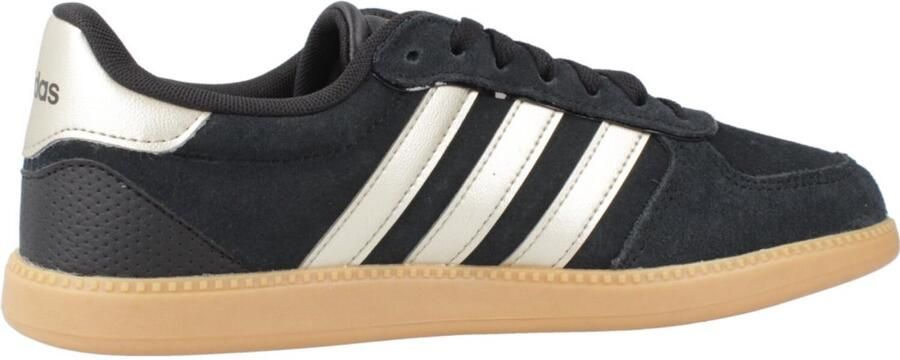 Adidas Women's Breaknet Sleek Sneaker Memory Foam Suede JR0685 zwart