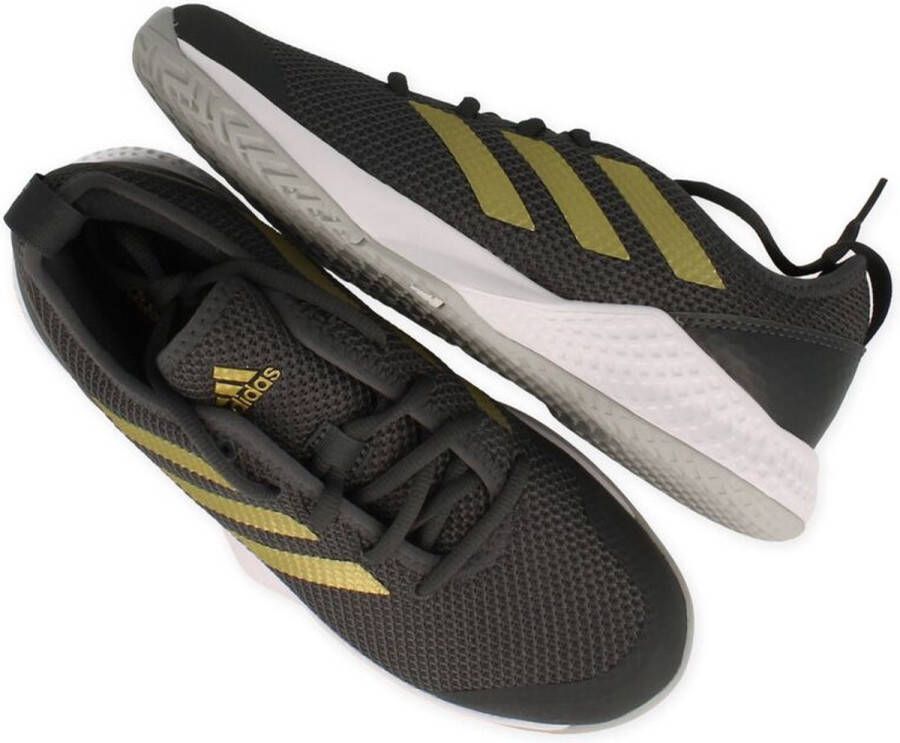Adidas APAC Halo Multi-Court Tennisschoenen Grey Six Gold Metallic Cloud White Dames - Foto 2
