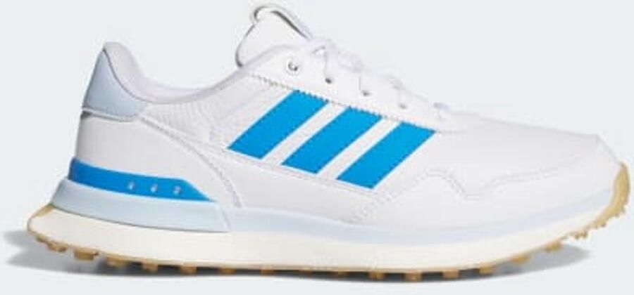 Adidas Dames S2G 26 Leather Spikeless Golfschoenen Wit-Blauw