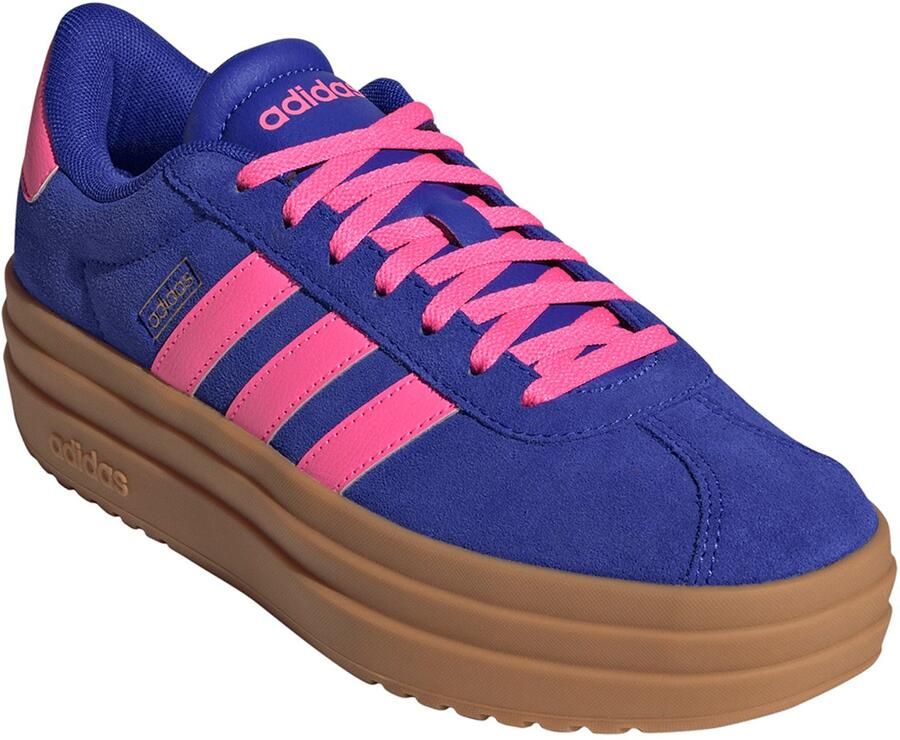 Adidas dames VL COURT BOLD plateau sneaker schoen KH9462 Blue Pink - Foto 2