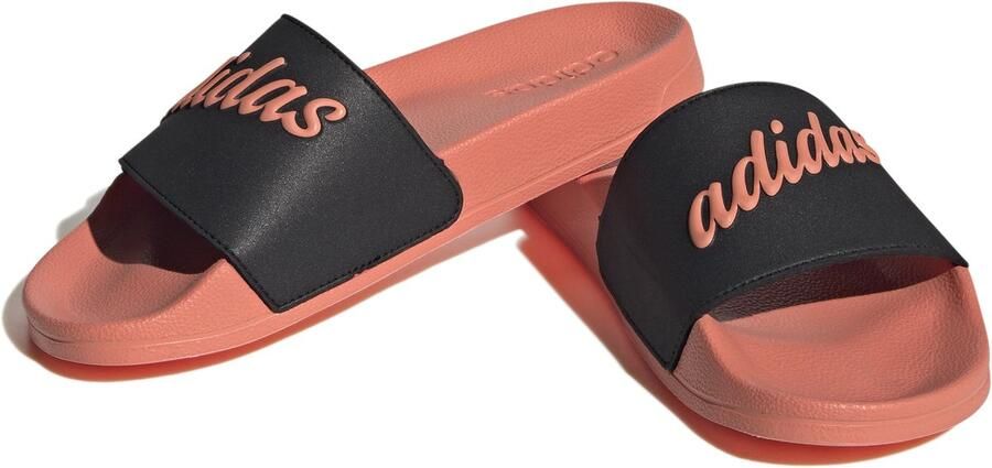 Adidas Sportswear Adilette Shower badslippers koraalrood zwart - Foto 2