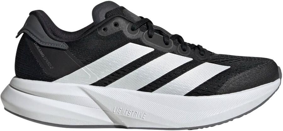 Adidas Performance Duramo Speed 2 hardloopschoenen zwart wit grijs - Foto 3