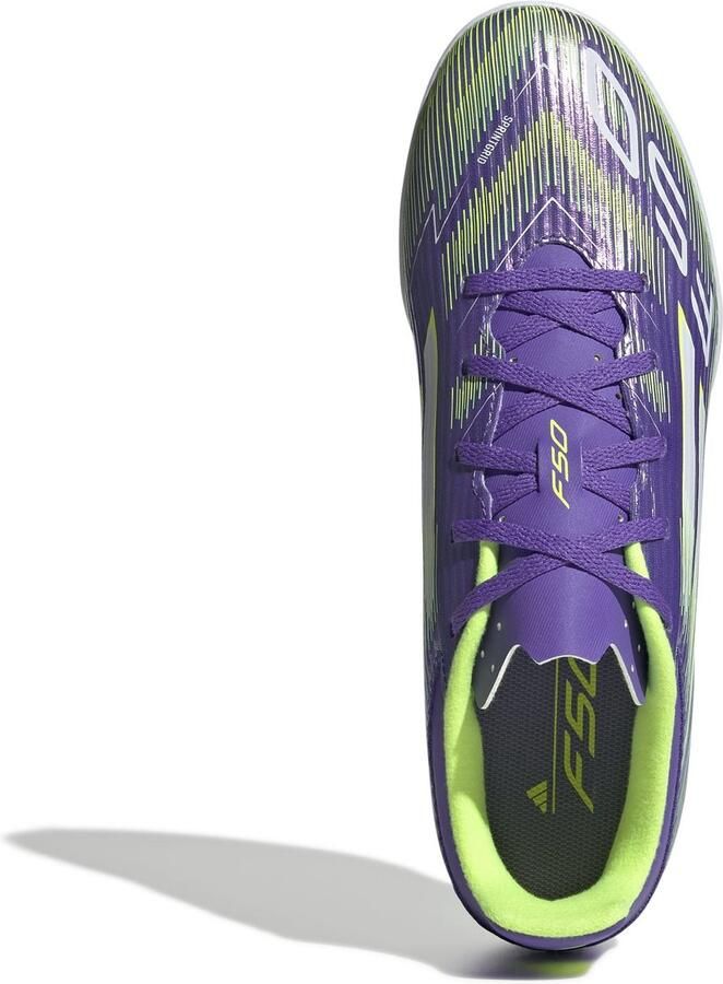 Adidas Perfor ce F50 Club IN senior voetbalschoenen paars wit geel - Foto 4