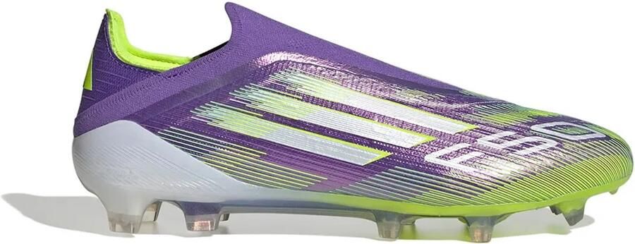 Adidas F50 Elite Veterloze Gras Voetbalschoenen (FG) Paars Wit Neongeel