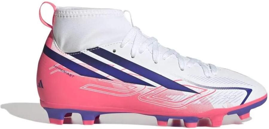 Adidas F50 Hyperfast Club Mid Fg mg Junioren Voetbalschoenen Wit 1 2 Kinderen