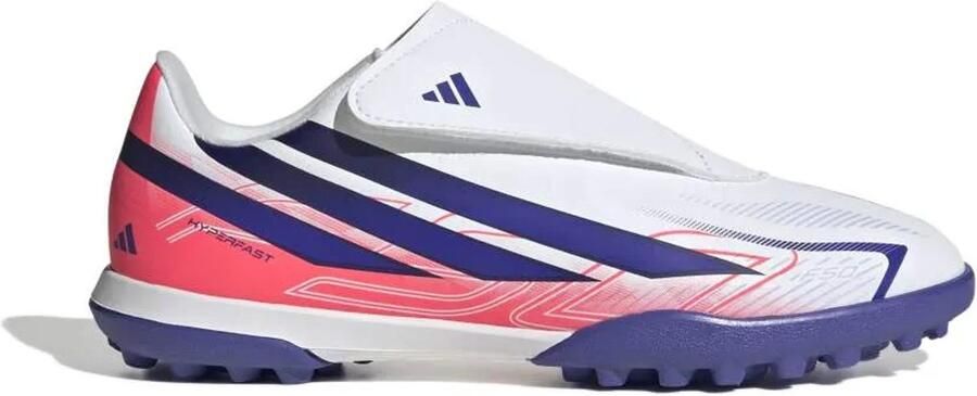 Adidas Perfor ce F50 Hyperfast Club junior imitatieleren voetbalschoenen roze paars - Foto 4
