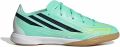 Adidas F50 Hyperfast League Junior Zaalschoenen Groen 1 2 Kinderen - Lemon Mint Navy/Geel/Groen