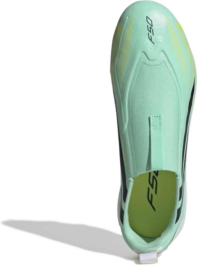 Adidas F50 Hyperfast League Laceless Fg Junioren Voetbalschoenen Groen 1 2 Kinderen