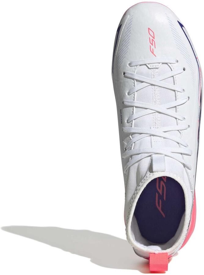Adidas F50 Hyperfast League Mid Fg Junioren Voetbalschoenen Wit 2 3 Kinderen - Foto 2